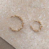Isadora - Oval Link Hoops - Kurafuchi