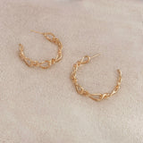 Isadora - Oval Link Hoops - Kurafuchi