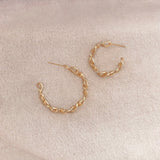 Isadora - Oval Link Hoops - Kurafuchi
