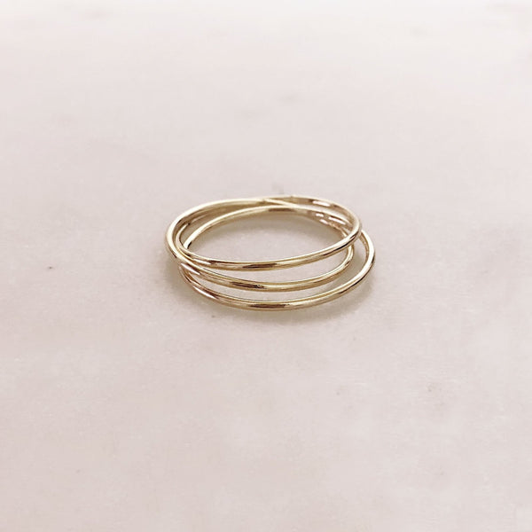 Keya - Dainty Triple Ring - Kurafuchi