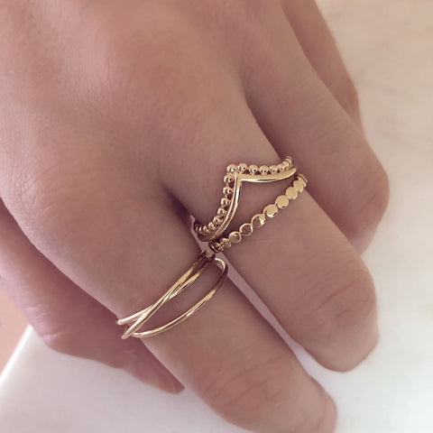 Keya - Dainty Triple Ring - Kurafuchi