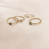 Lucinda - Purple Teardrop Ring - Kurafuchi