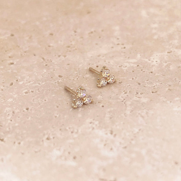 Miyu - Trinity CZ Studs - Kurafuchi