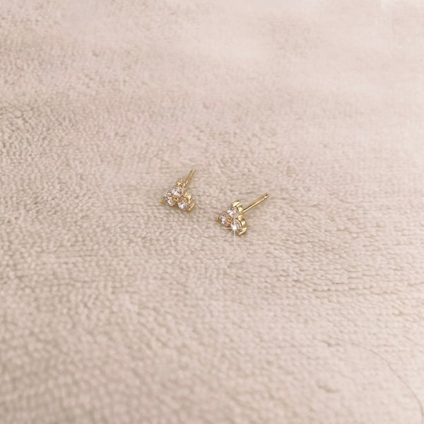 Miyu - Trinity CZ Studs - Kurafuchi