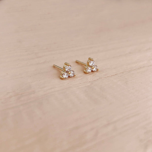 Miyu - Trinity CZ Studs - Kurafuchi