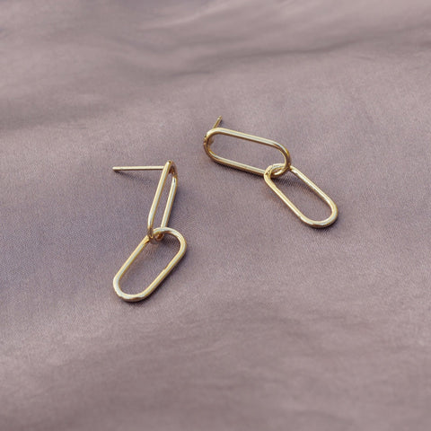 Nora - Oval Link Studs - Kurafuchi