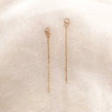 Olympia - CZ Chain Earrings - Kurafuchi