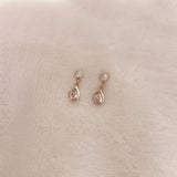 Sadie - CZ Dangle Studs - Kurafuchi