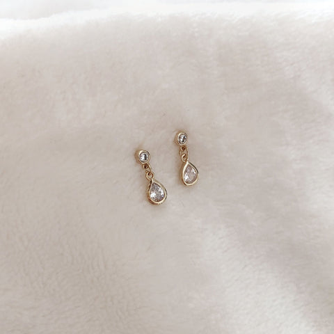 Sadie - CZ Dangle Studs - Kurafuchi