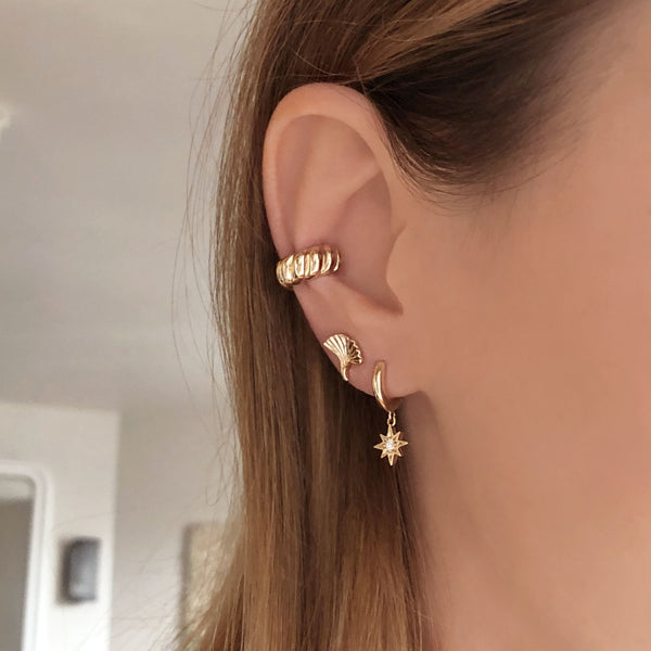 Shay - Domed Ear Cuff - Kurafuchi