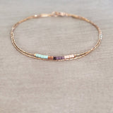 Sierra - Multicolor Rose Gold Bracelet - Kurafuchi