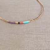 Sierra - Multicolor Rose Gold Bracelet - Kurafuchi