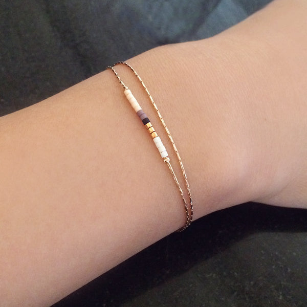 Sierra - Multicolor Rose Gold Bracelet - Kurafuchi