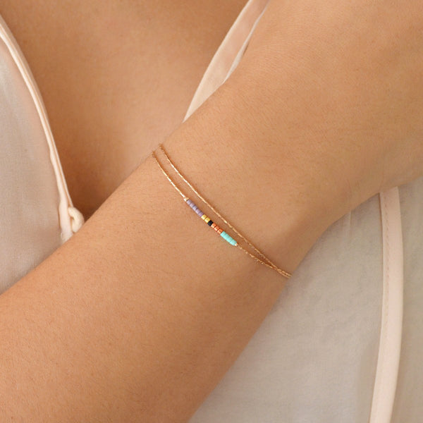 Sierra - Multicolor Rose Gold Bracelet - Kurafuchi