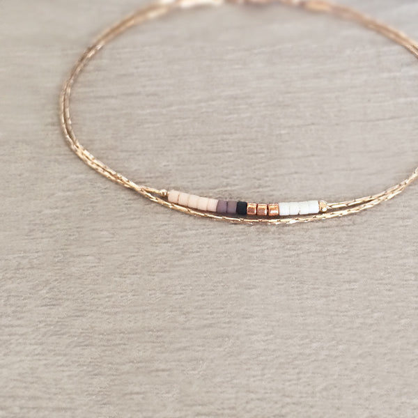 Sierra - Multicolor Rose Gold Bracelet - Kurafuchi