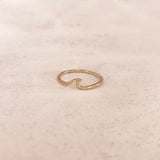 Talia - Dainty Wave Ring - Kurafuchi