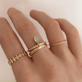 Uma - Dainty Textured Ring - Kurafuchi